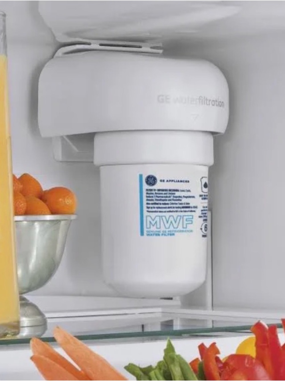 GE MWF Refrigerator Water Filter - White
